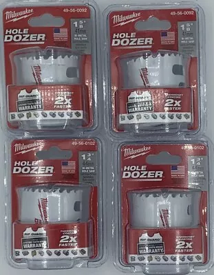 Milwaukee 49-56-0092 1-5/8-Inch Hole Dozer Bi-Metal Hole Saw - 4 Pack • $28.49