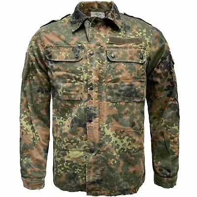 German Army Shirt Flecktarn Camo Lightweight Jacket Wahler Gr Nr 1 Camouflage • $87.82