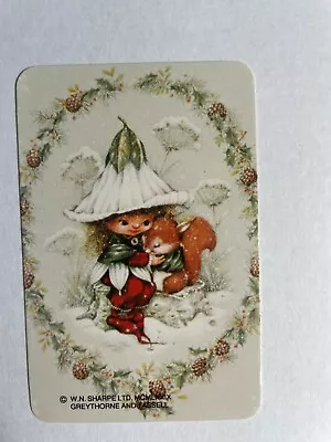 VICTORIA SUGAR PLUM Fairies Gumnut Girl Squirrel 1970s Greythorne Kids Swap Card • $1.80