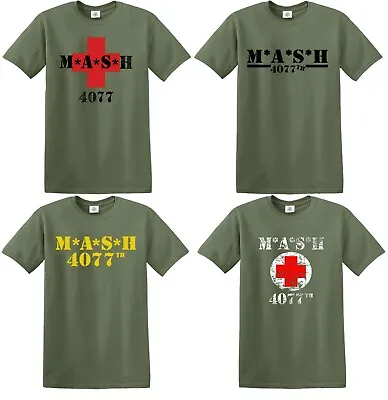 M*A*S*H 4077TH T Shirt MASH TV Series US Army Military Father Day Gift Tshirt • $13.67