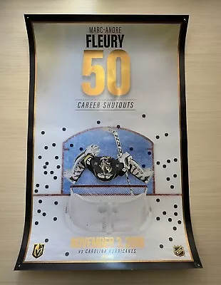 Marc-Andre Fleury 50 Shutouts Limited Edition Poster - VGK Vegas Golden Knights • $29.99