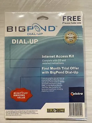 Bigpond Dial Up Internet Access Kit Dick Smith Electronics • $7.26