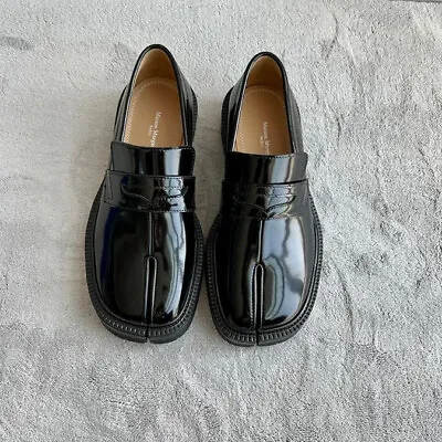 Maison Margiela Tabi Split-Toe Leather Shoes Loafers For Mens Slip On • $161.49