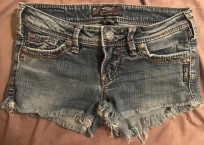 Silver Denim Shorts Pioneer  • $35