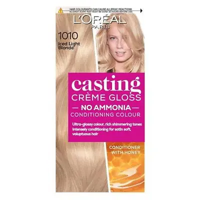 £9.95 • Buy L'Oreal Casting Creme Gloss Semi-Permanent Hair Colour 1010 Iced Light Blonde