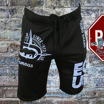 Nwt Ecko Unltd. Men's Black Adjustable Pull On Shorts Size S M Msrp $48.99 • $17.84