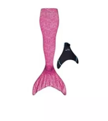 Fin Fun  Mermaid Tail And Monofin - Malibu Pink - Size Child 12 • £15