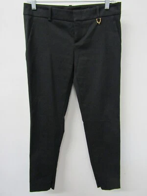$45 • Buy Gucci Women's Black Cotton Blend Twill Trouser Pants Size 40 Made In Italy