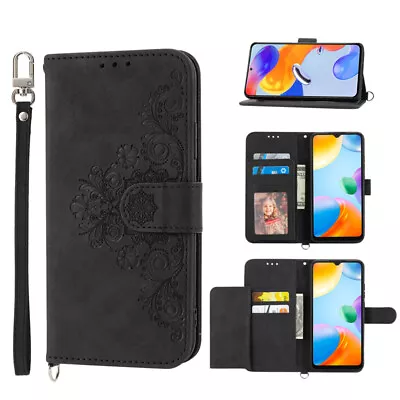 For Xiaomi Redmi A2+ A1 12C Note 12S Flowers Wallet Leather Case Flip Cover • $16.45