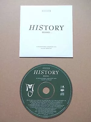 Michael Jackson  HIStory Begins CD Promo - UK Green Disc Promo Hits - Rare • £69.99