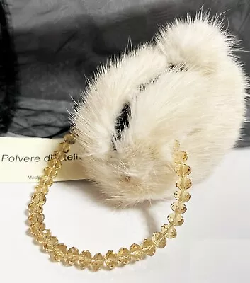 POLVERE Di STELLE ITALIAN Mink Real Fur Purse Handbag Youth Lady Women Gift NWT • $99.99