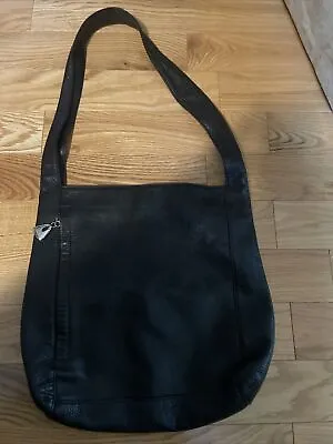 MONET Black Pebble GrainLeather 14 X 12 Tote Handbag • $25