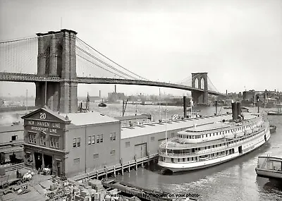 1905 Brooklyn Bridge PHOTO New York City East River Manhattan • $5.68