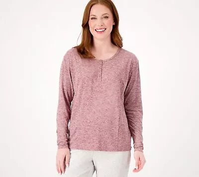 Zuda Women's Top Sz S Z-Cool Henley Red A517319 • $13.39