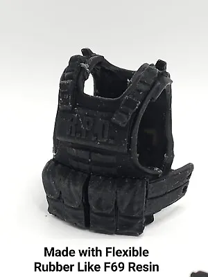 3d Print RACCOON CITY POLICE FLEXIBLE VEST 1:12 GI Joe Classified/Marvel Legend • $17.99