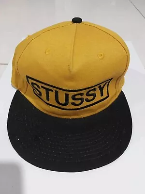 Stussy Snapback Hat Yellow • $30