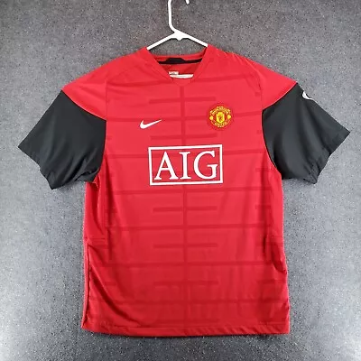 Nike Manchester United Jersey Mens XL Red Soccer 2008 Kit Shirt AIG • $31.47