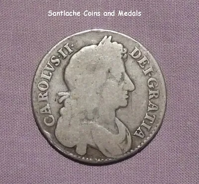 1676 KING CHARLES II SILVER HALF CROWN - Very Rare Error Coin • £175