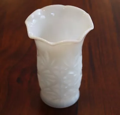 Hazel Atlas Vintage White Milk Glass 5 1/2 Inches MCM Bud Vase • $11.99