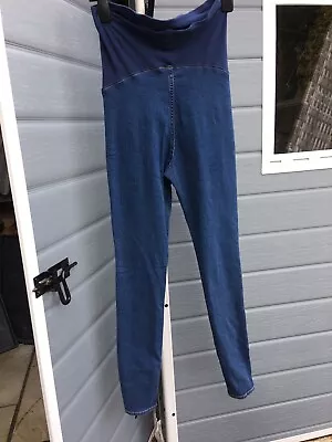 H&M Mama Blue Denim High Rib Jeggings Size S ..BNWT … Maternity ...RRP £17.99 • £5