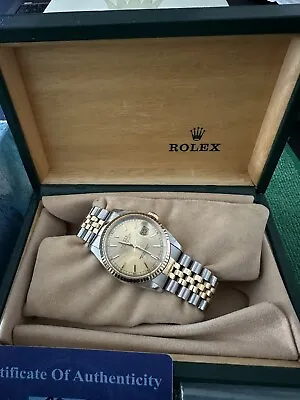 Rolex Datejust Gold Men's Watch - 16233 • £4600