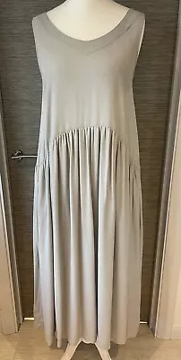 Daub Long Dress Stylish Daub Lagenlook Dress Fab Quality Daub Maxi Dress Small • £9.99