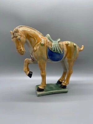 £28.03 • Buy Vintage Chinese Tang Dynasty Style Ceramic Horse Figurine