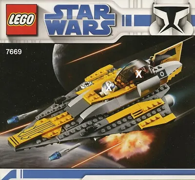 £22.99 • Buy Lego Star Wars Anakin's Jedi Starfighter Only From 7669 No Figures 100% Complete