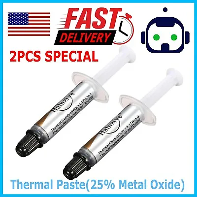 $2.99 • Buy 2X High Performance Silver Thermal Grease CPU Heatsink Compound Paste Syringe