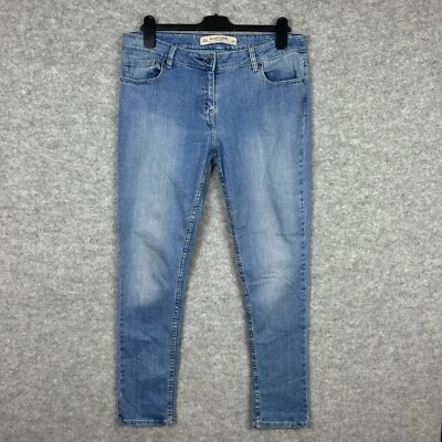 £9.99 • Buy Next Relaxed Skinny Jeans Women’s UK 14R Light Blue Wash Cotton Trousers