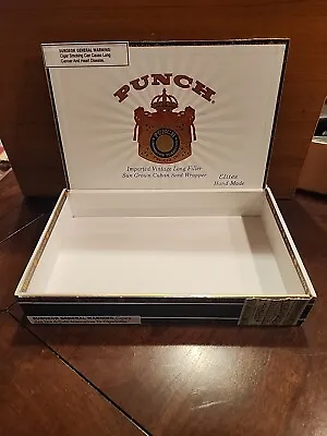 Vintage PUNCH Wooden Cigar Box Honduras- 9½ X7 X1½  • $9.15