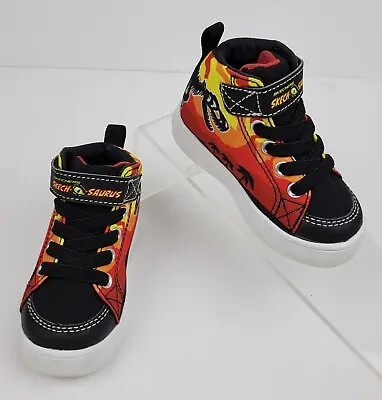 Skechers Skech-O-Saurus Dinosaur Strap/Lace High Top Sneakers Boy's Toddler Sz 5 • $8.99