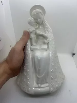 Vintage Goebel Hummel Germany White Madonna & Child Porcelain Figurine TMK2 • $139.95