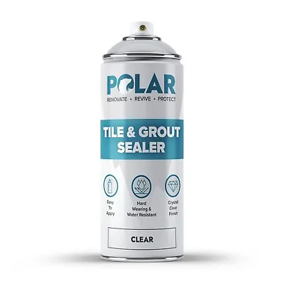 £10.99 • Buy Polar Grout & Tile Sealer Spray - Durable & Water Resistant - Clear
