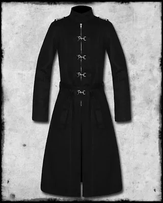 Gothic Goth Punk Steampunk Visual Kei Cosplay Trench Coat M Medium *NEW • $94.99
