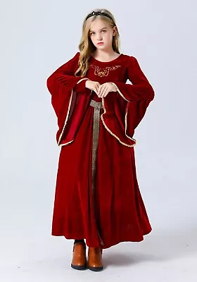 Medieval Princess Girl Costume Halloween Retro European Medieval Halloween Dress • $25.95