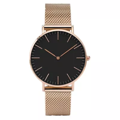 Luxury Watch Bracelet Minimalistic Stainless Steel Mesh Belt Watch Quartz  • £9.99