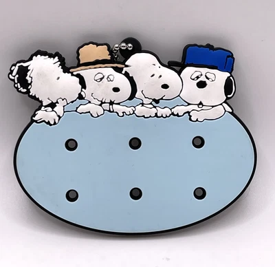 £3.20 • Buy Cute Snoopy Shaped Silicone Keychain Key Rings 9x7cm New
