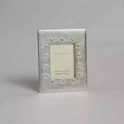 English Pewter 'Hearts' Design Miniature Photo Frame Made In England • £19.99