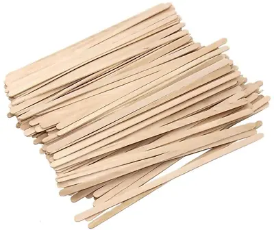100 X Disposable Wooden Coffee Stirrers 140mm. Eco Friendly. EJJECO • £5.65