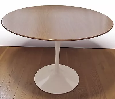 Knoll Eero Saarinen Circular Tulip Table - Rosewood White Base • £1700