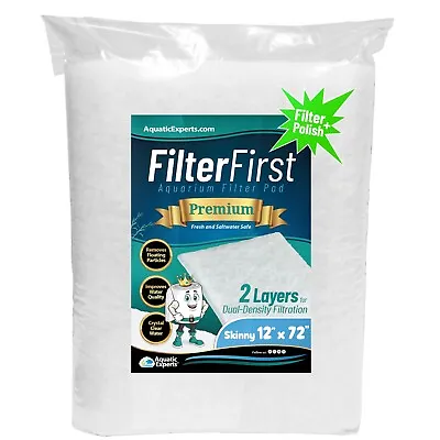 FilterFirst Aquarium Filter Pad Media Roll Crystal Clear Water - 1/2  Thick • $34.99