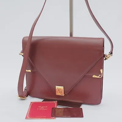 Must De Cartier Shoulder Bag Purse Crossbody Leather Authentic • $139