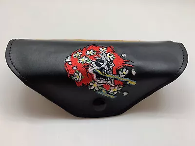 E41 Ed Hardy  READING READER GLASS Case Vintage Tattoo Eyewear EHR201 SKULL ROSE • $12.50