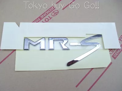 Toyota MR2 MR-S Roadster Spyder ZZW30 Chrome Rear Maxim Road Emblem Genuine OEM • $57.95