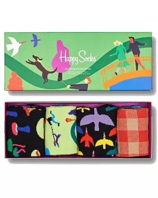 Happy Socks 4Pk Into The Park Socks Gift Set Men's  41-46 • $29.99