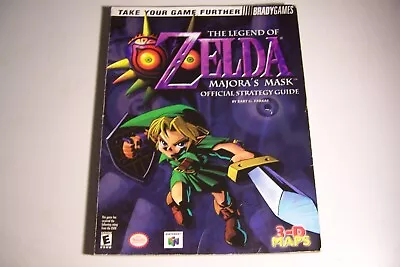 N64 Nintendo 64: LEGEND OF ZELDA - MAJORA'S MASK Official Strategy Guide (Brady) • $38.95