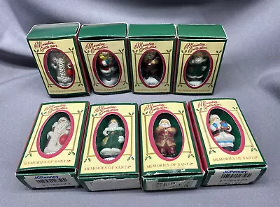 Lot 8 Vintage 1989 Memories Of Santa Miniature Collection Christmas Ornaments • $80