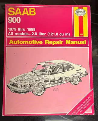 Saab  900 1979-1988 Haynes Service Repair Manual 2.0 Liter All Models Vintage • $10.95