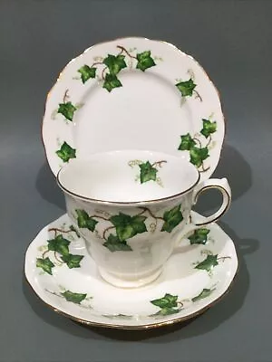 Colclough Bone China “ Ivy Leaf “ Tea Cup Saucer & Plate Trio • £5.95